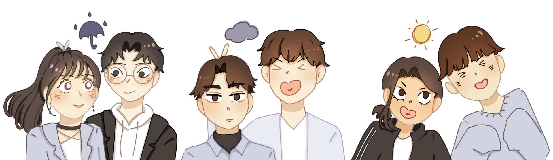 rwu rainy, cloudy, sunny